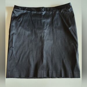 Isaac Mizrahi For Target Classic Black Satin-look Pencil Skirt